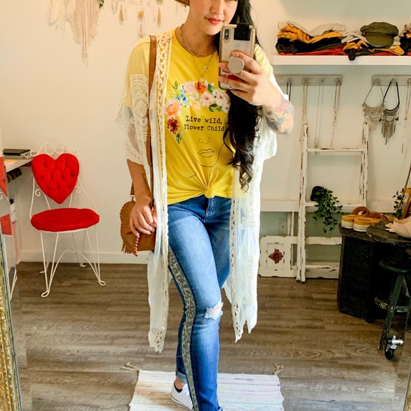 ARRIVED‼️ Wild, Flower Child Graphic Tee - Picture 3 of 4